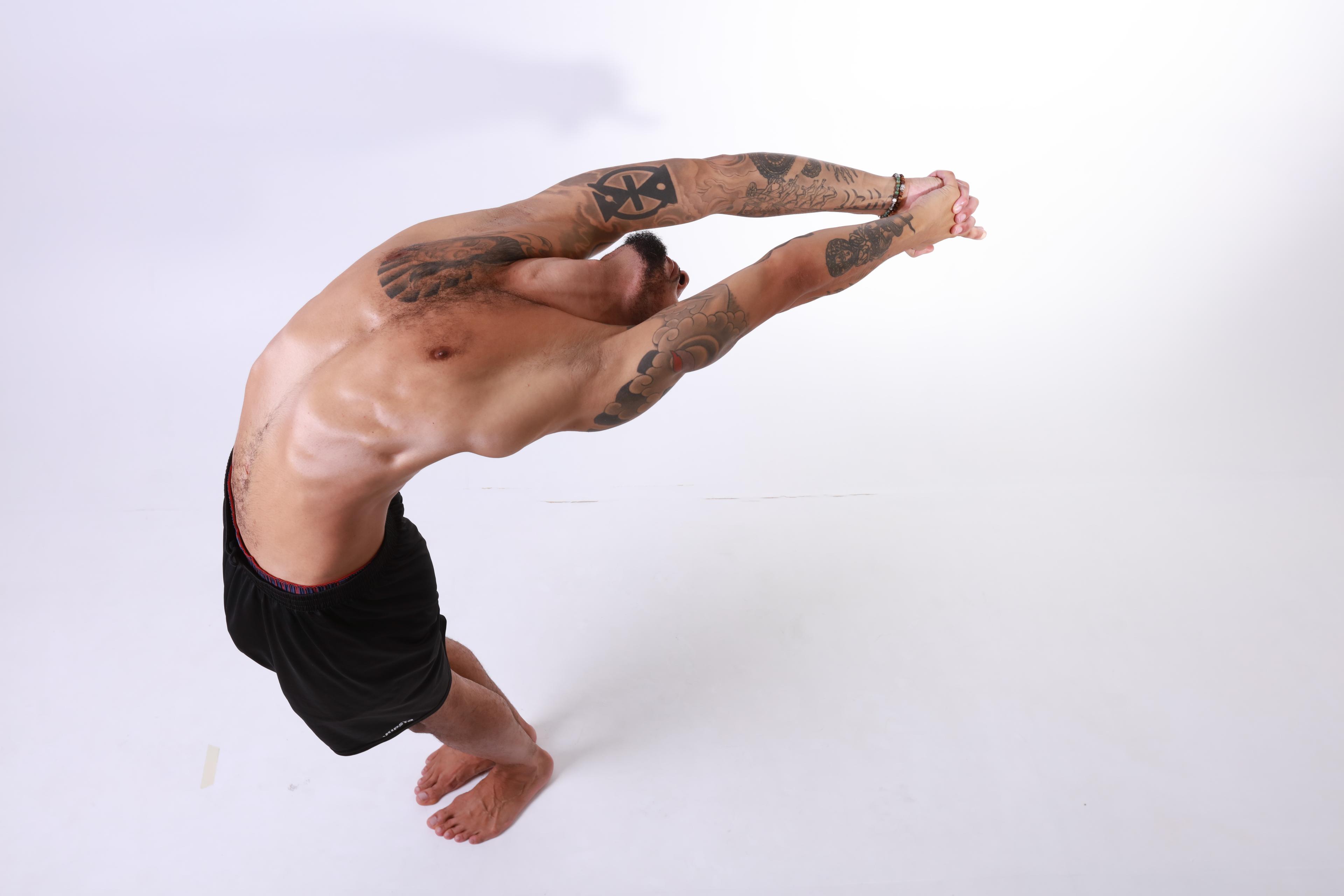 Marvin Cooper in a deep backbend